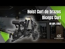Hoist Fitness Plate Loaded Arm Curl Black / Curl de brazos Biceps Curl Estructura y Tapiz Negro HF-RPL-5102