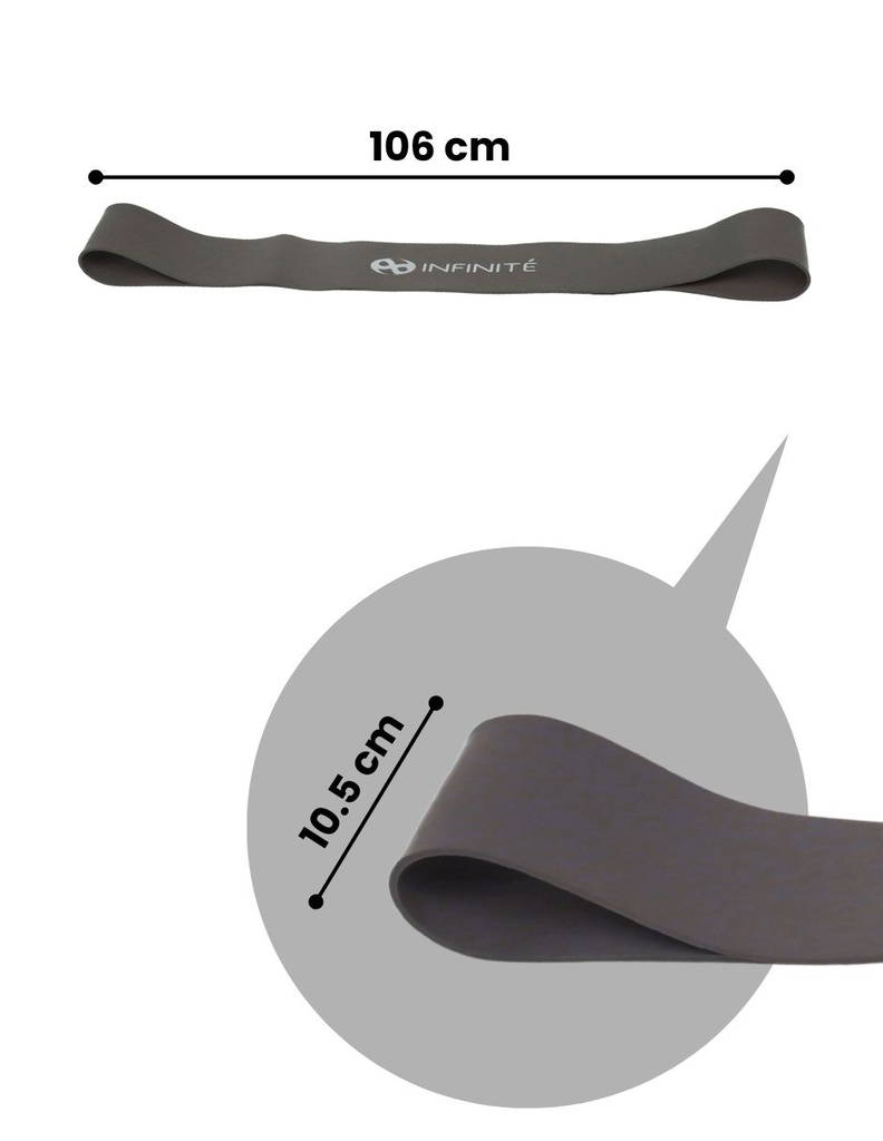 INFINITÉ Bandas de resistencia /Power Band (Gris) IF-PWB10