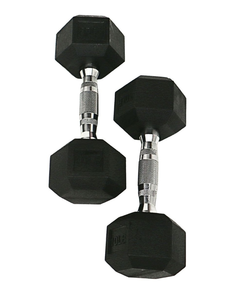 INFINITÉ Mancuerna Hexagonal De 10 Lb Línea Económica IF-LEHL10 (PAR)