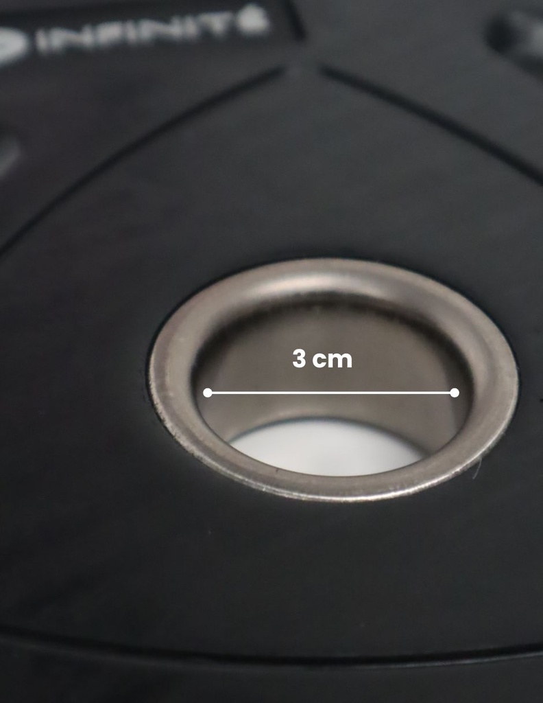 Infinité Disco Estándar Profesional con forro de goma, diámetro interior 30 mm 2.5Kg IF-LE30/2K