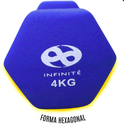 Infinité Par de Mancuernas de Neopreno 4kg IF-MN4