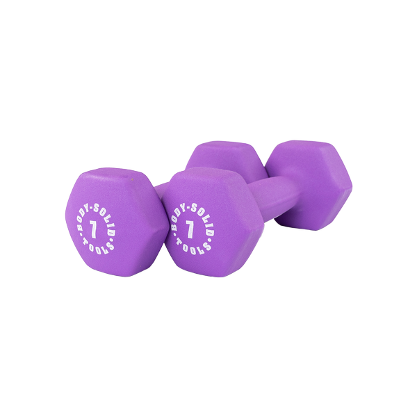 dark purple 7lb neoprene dumbell