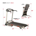 SUNNY HEALTH & FITNESS MOTORIZED TREADMILL