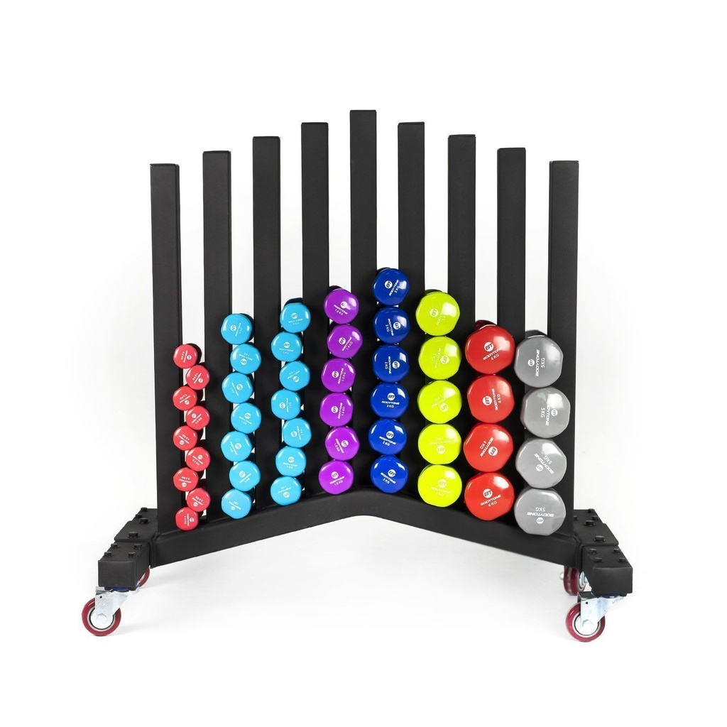 Bodyton Soporte para mancuernas de Vinilo / Vinyl Dumbbell Rack