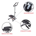 Sunny Health &amp; Fitness Mini Escaladora con soporte/Twist Stepper w/ Handle Bar