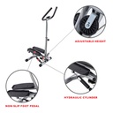 Sunny Health & Fitness Mini Escaladora con soporte/Twist Stepper w/ Handle Bar
