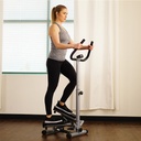 Sunny Health &amp; Fitness Mini Escaladora con soporte/Twist Stepper w/ Handle Bar