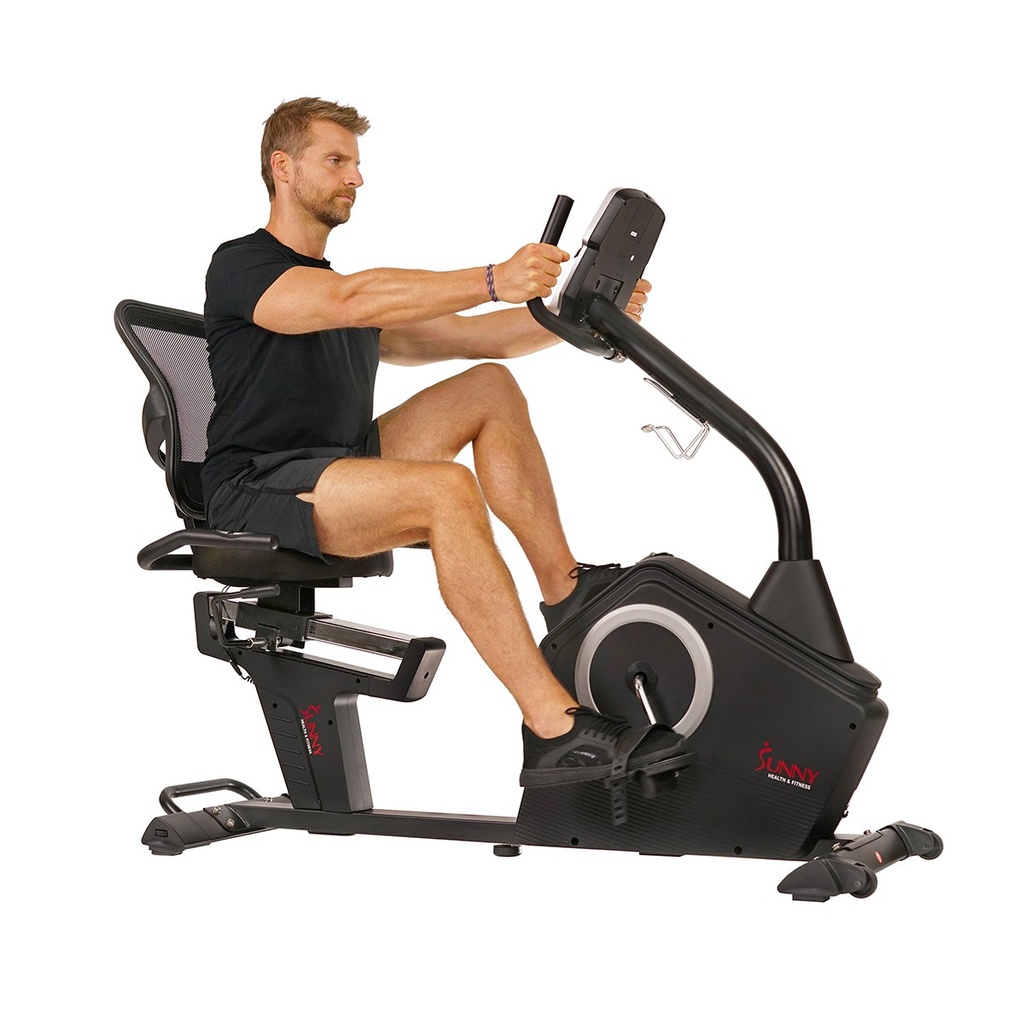 BICICLETA RECUMBENTE CON DISPLAY PROGRAMABLE Y 16 NIVELES DE RESISTENCIA
