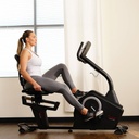 BICICLETA RECUMBENTE CON DISPLAY PROGRAMABLE Y 16 NIVELES DE RESISTENCIA
