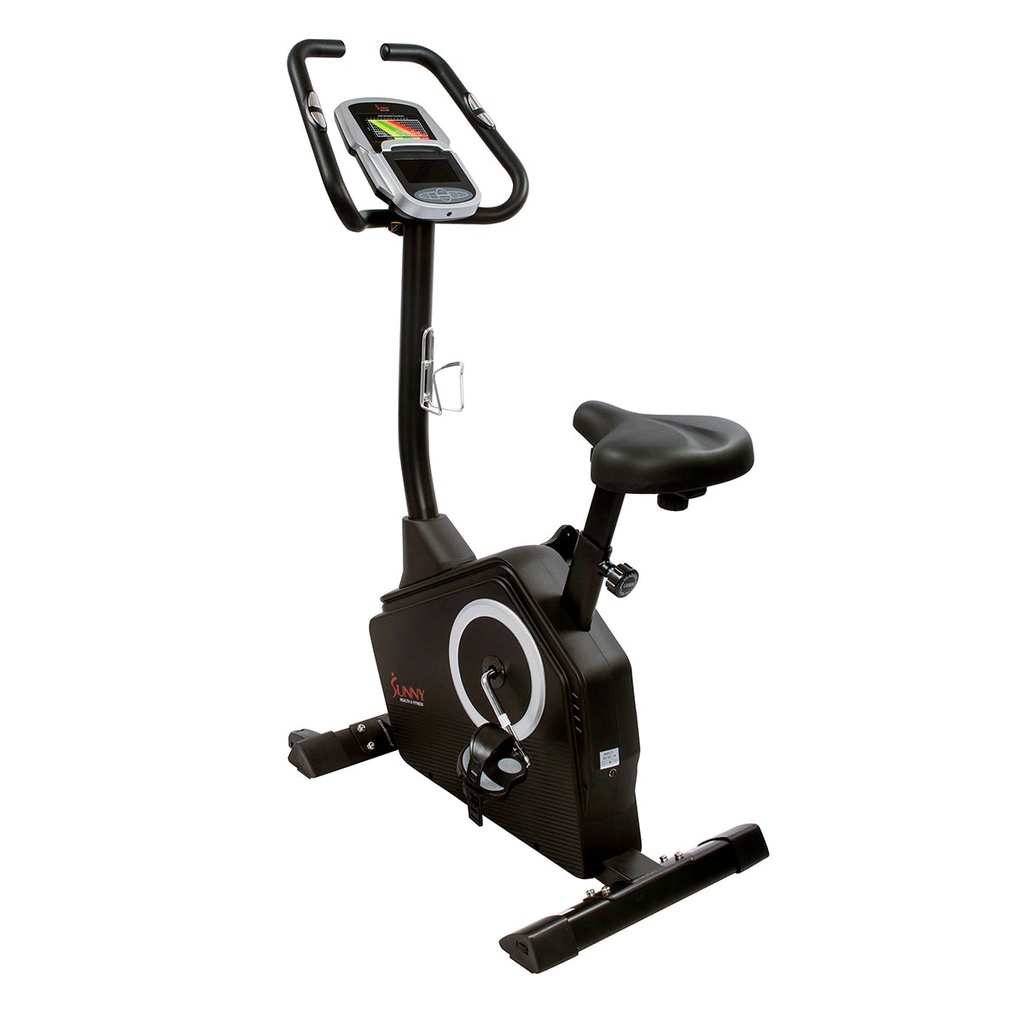 SUNNY Bicicleta Vertical Programable con monitor y control de pulso SF-B2883