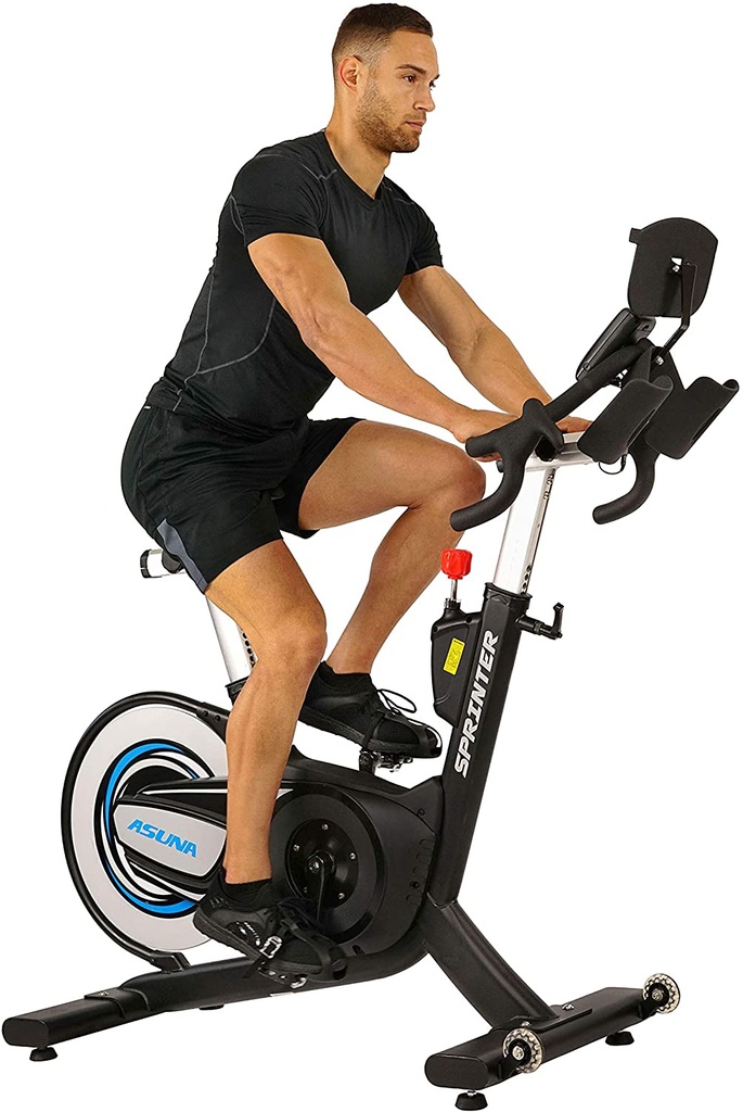 Sunny Health & Fitness - Bicicleta Entrenadora de Pista Comercial -Ciclismo Interior ASUNA - SF-B6100