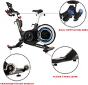 Sunny Health & Fitness - Bicicleta Entrenadora de Pista Comercial -Ciclismo Interior ASUNA - SF-B6100