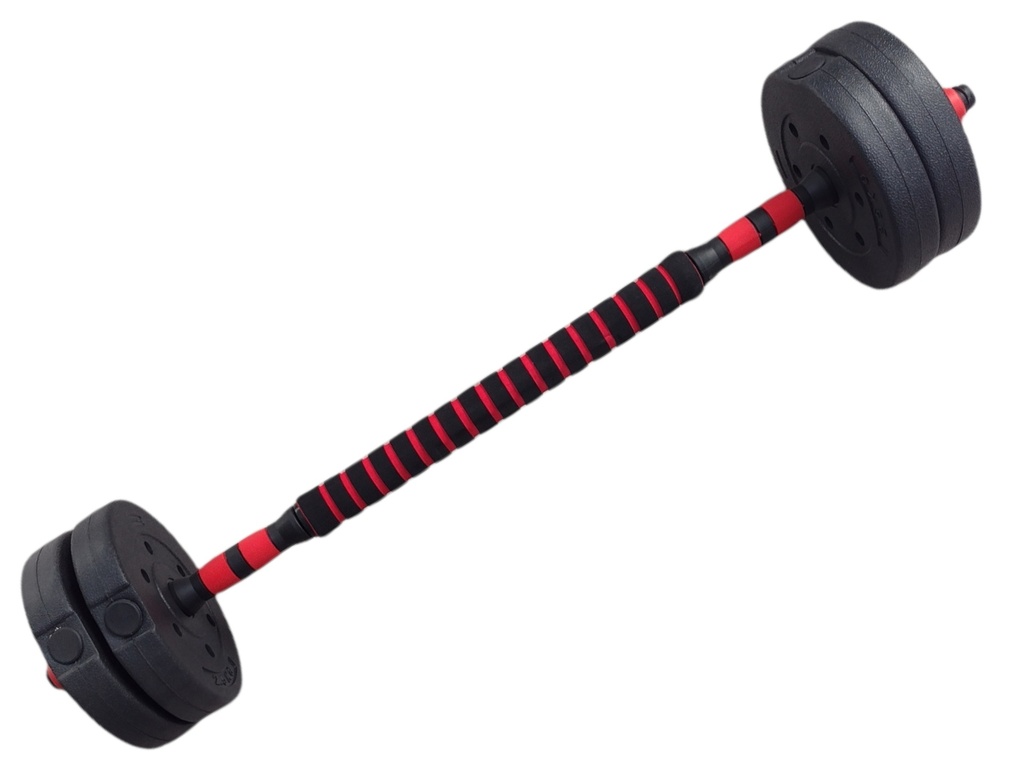 INFINITé Set de mancuernas y barra ajustable a 20 kg// Pvc dumbell set 20 kg IF-MA20K