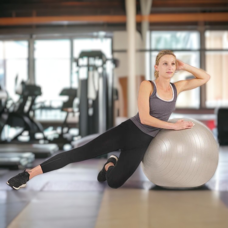 Pelota de Gimnasio anti explosion con bomba de aire 65cm Sunny Health & Fitness