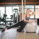 Pelota de Gimnasio anti explosion con bomba de aire 65cm Sunny Health & Fitness