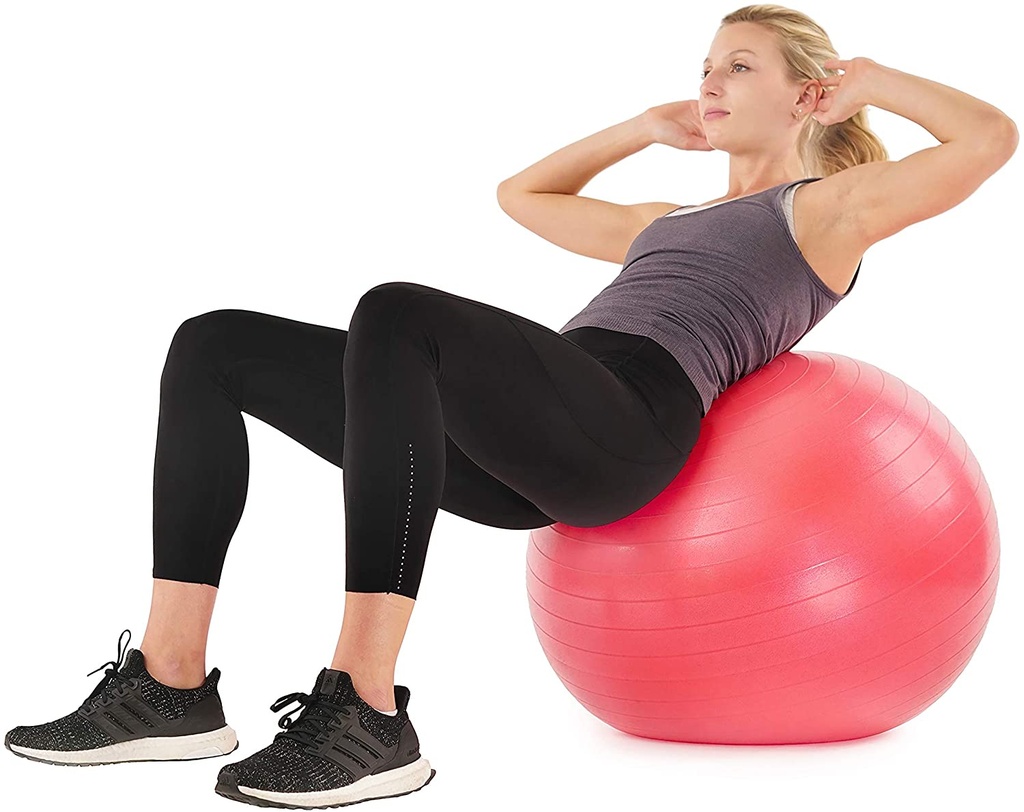 Pelota de Gimnasio anti explosion con bomba de aire 55cm Sunny Health &amp; Fitness