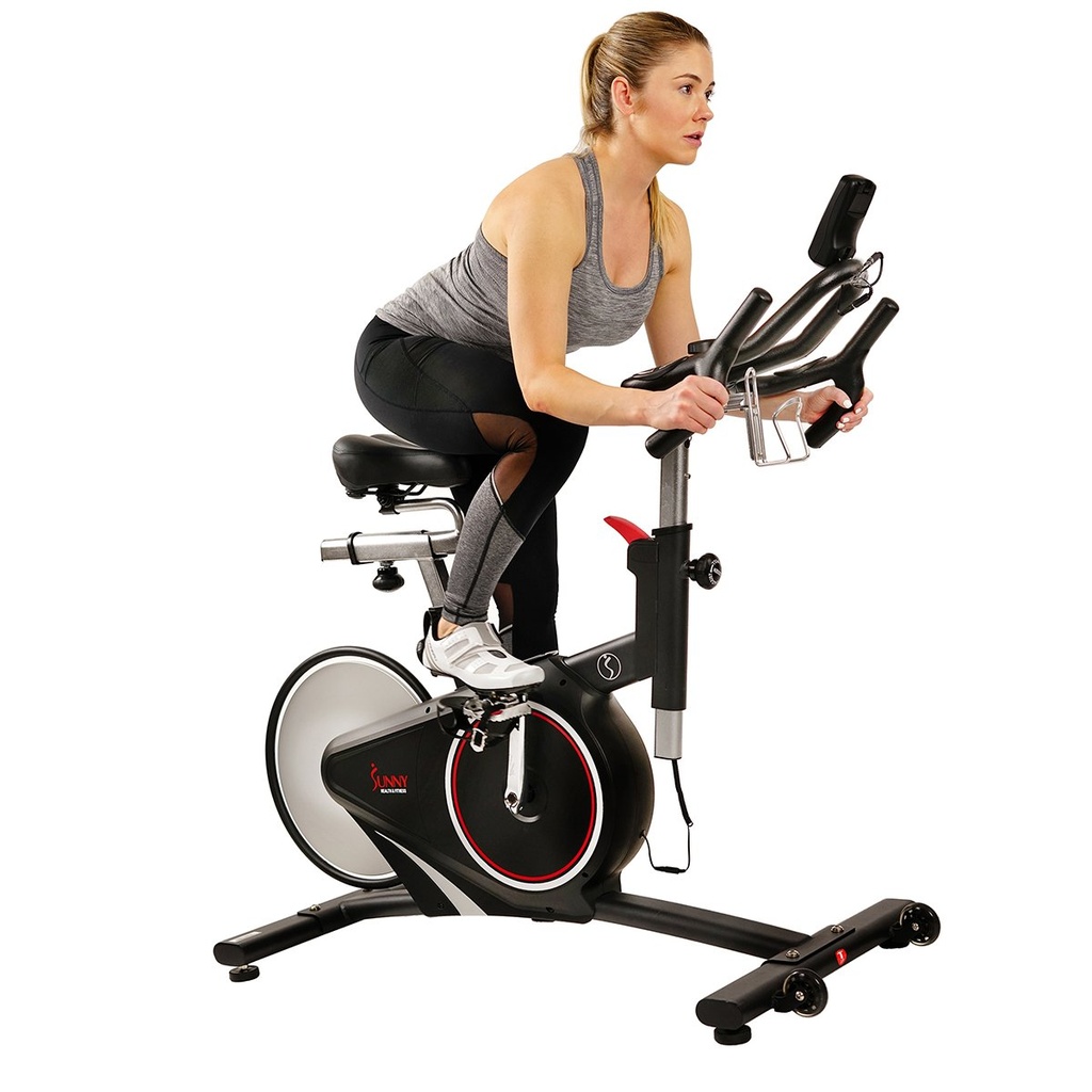 Sunny Health & Fitness Bicicleta Magnética de Ciclismo de Tramisión por Correa