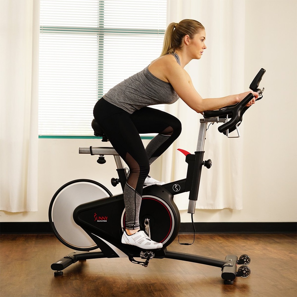 Sunny Health & Fitness Bicicleta Magnética de Ciclismo de Tramisión por Correa