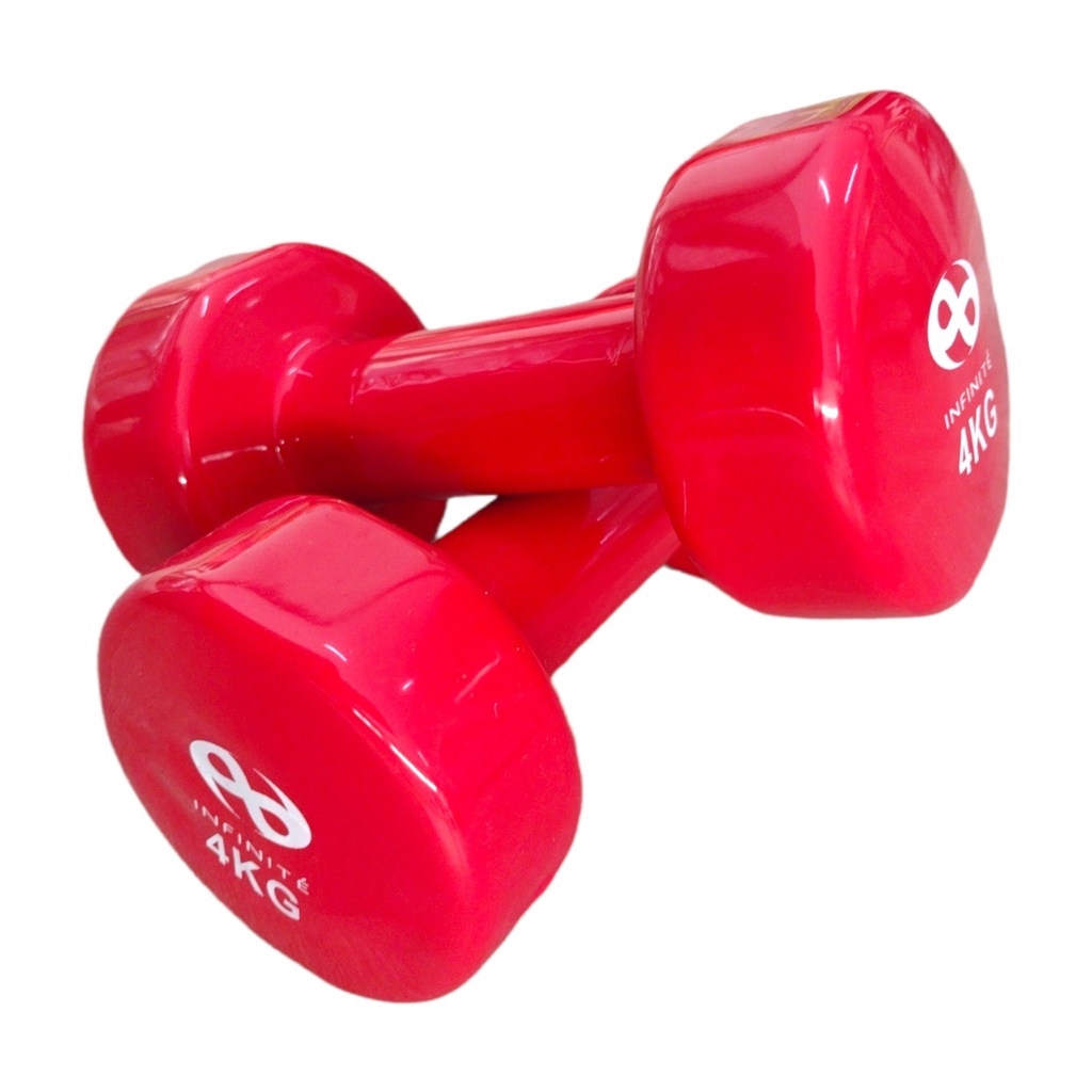 INFINITÉ MANCUERNAS DE VINIL / VINYL DUMBBELLS 4 KG (PAR) IF-V4