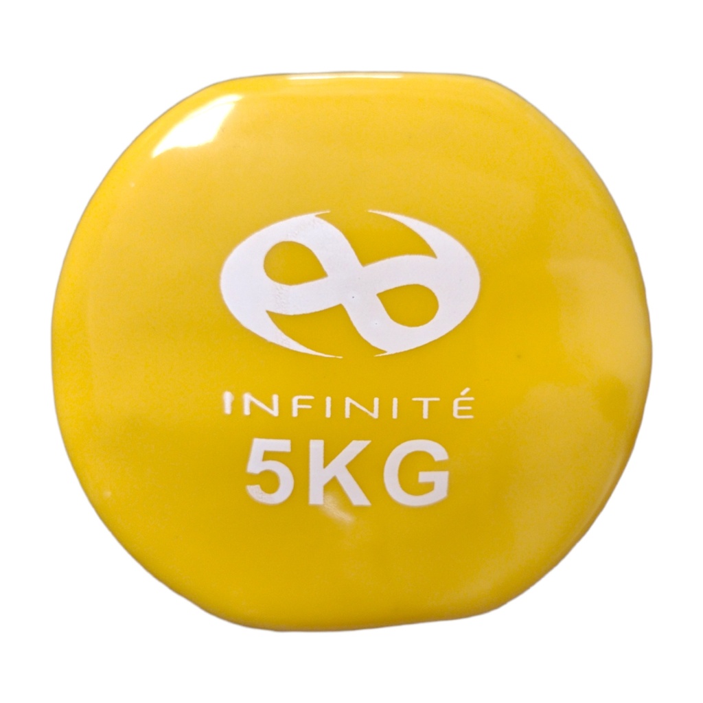 VINYL DUMBBELLS/ MANCUERNAS DE VINIL PAR 5 KG INFINITé