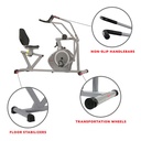 Sunny Bicicleta Recumbente Magnetica con Brazos aguanta 350 Lb SF-RB4708