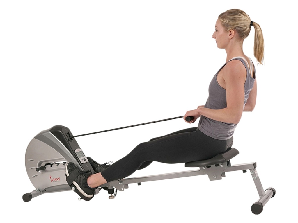 Sunny Fitness Máquina de remo con cordón elástico Bungee Resistance Rower SF-RW5606