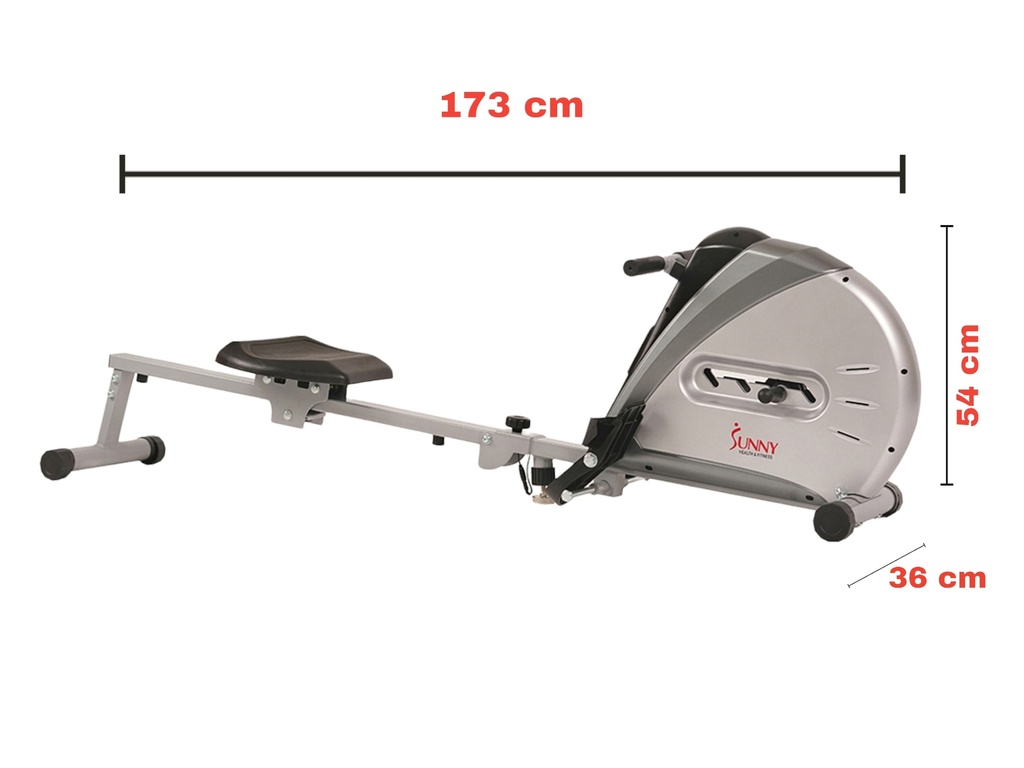 Sunny Fitness Máquina de remo con cordón elástico Bungee Resistance Rower SF-RW5606