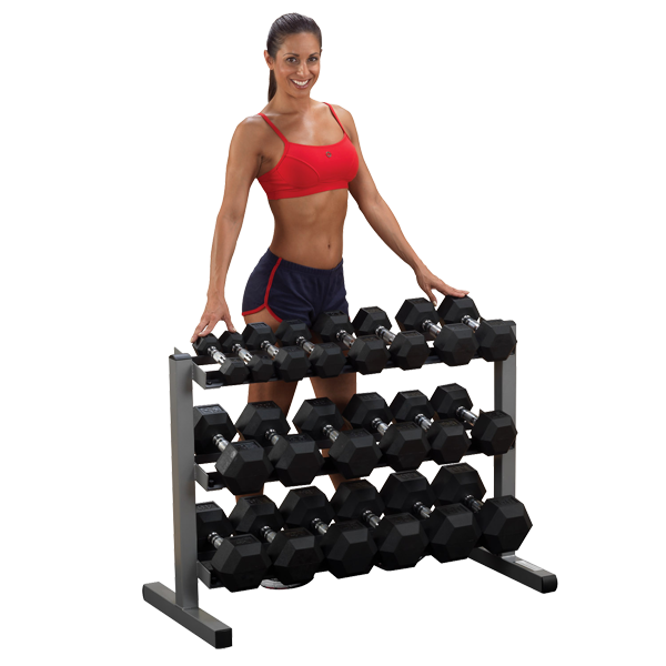 3 Tier Dumbbell Rack/Rack de 3 Niveles para mancuerna Hexagonal  GDR363