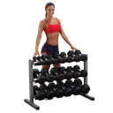 3 Tier Dumbbell Rack/Rack de 3 Niveles para mancuerna Hexagonal  GDR363