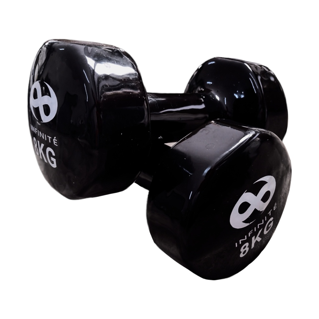 INFINITÉ MANCUERNAS DE VINIL / VINYL DUMBBELLS 8 KG (PAR) IF-V8