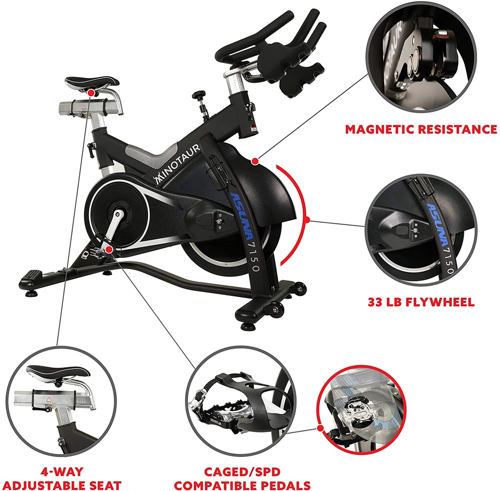 ASUNA MINOTAUR MAGNETIC COMMERCIAL INDOOR CYCLING BIKE