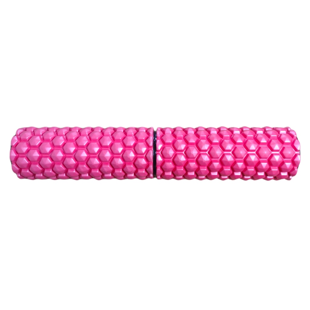 Prosource Rodillo para Masajes 2-IN-1 Hexa Massage Foam Roller 24"X5"/ 12"X 5" PS-2163-HEX-LMR-PINK