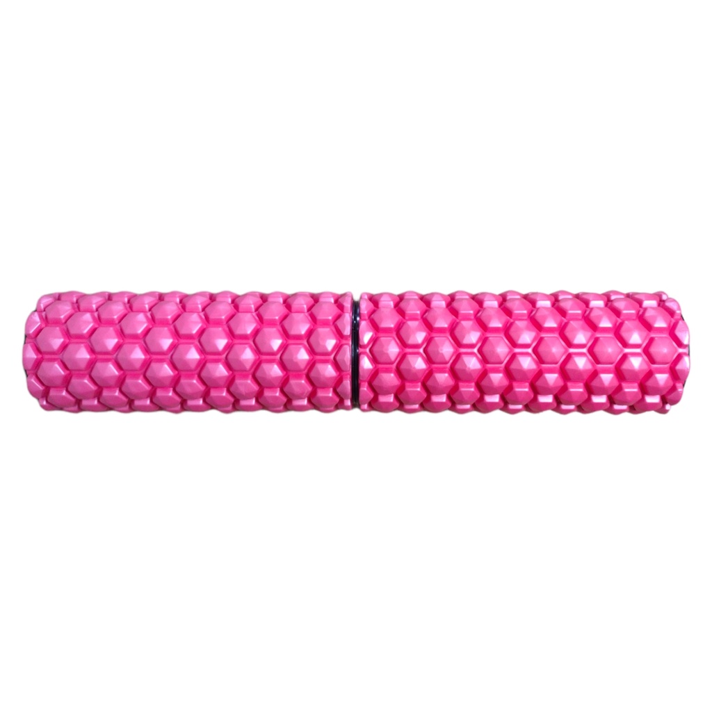 Prosource Rodillo para Masajes 2-IN-1 Hexa Massage Foam Roller 24&quot;X5&quot;/ 12&quot;X 5&quot; PS-2163-HEX-LMR-PINK