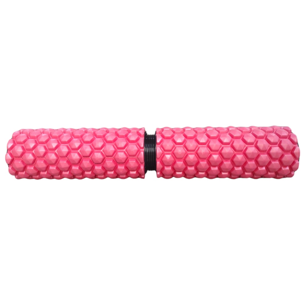Prosource Rodillo para Masajes 2-IN-1 Hexa Massage Foam Roller 24"X5"/ 12"X 5" PS-2163-HEX-LMR-PINK