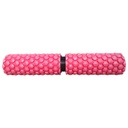 Prosource Rodillo para Masajes 2-IN-1 Hexa Massage Foam Roller 24"X5"/ 12"X 5" PS-2163-HEX-LMR-PINK
