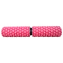 Prosource Rodillo para Masajes 2-IN-1 Hexa Massage Foam Roller 24&quot;X5&quot;/ 12&quot;X 5&quot; PS-2163-HEX-LMR-PINK