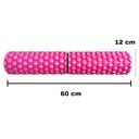 Prosource Rodillo para Masajes 2-IN-1 Hexa Massage Foam Roller 24"X5"/ 12"X 5" PS-2163-HEX-LMR-PINK