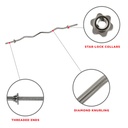 Sunny Barra Z Standar Cromada con rosca de seguridad 47(120cm) Mod. STCB-47