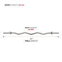 Sunny Barra Z Standar Cromada con rosca de seguridad 47(120cm) Mod. STCB-47