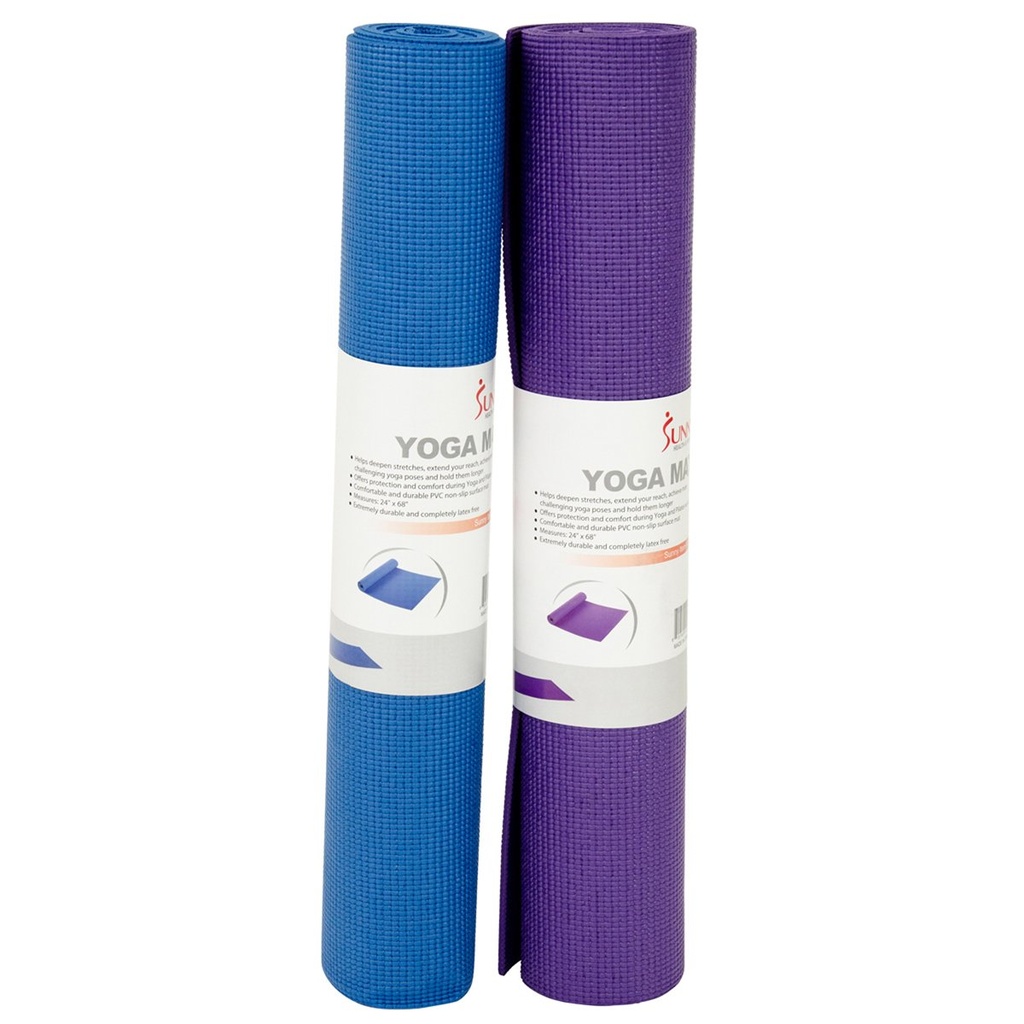 Mat de Yoga (Azul) Marca Sunny Health &amp; Fitness