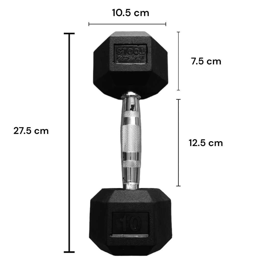 Body Solid Mancuerna Hexagonal 10 Libras (Par) BS-SDR10