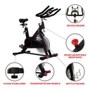 Sunny Health & Fitness Bicicleta de Ciclimo de Interior Magnético