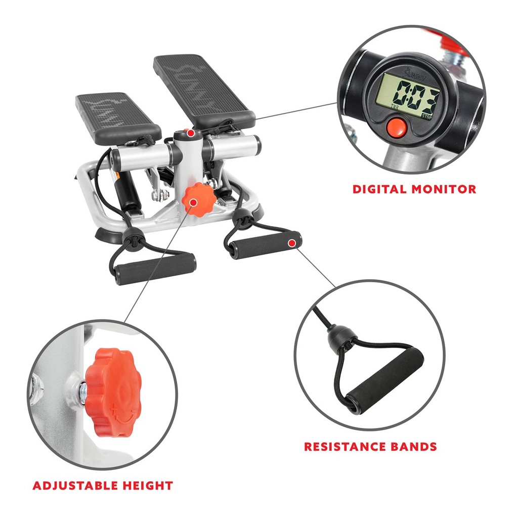 Sunny Health & Fitness Máquina de pasos para todo el cuerpo SF-S0978