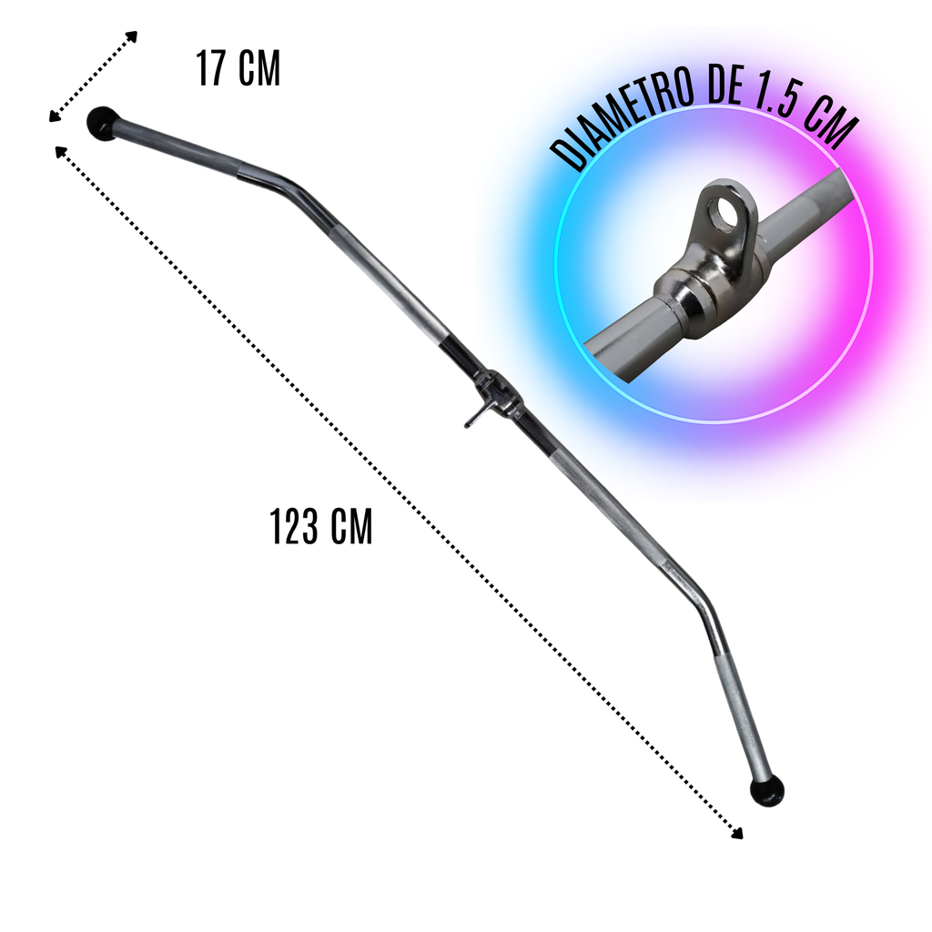 Infinité Barra de dorsales122cm / Barra para Lat Pull IF-PMB6