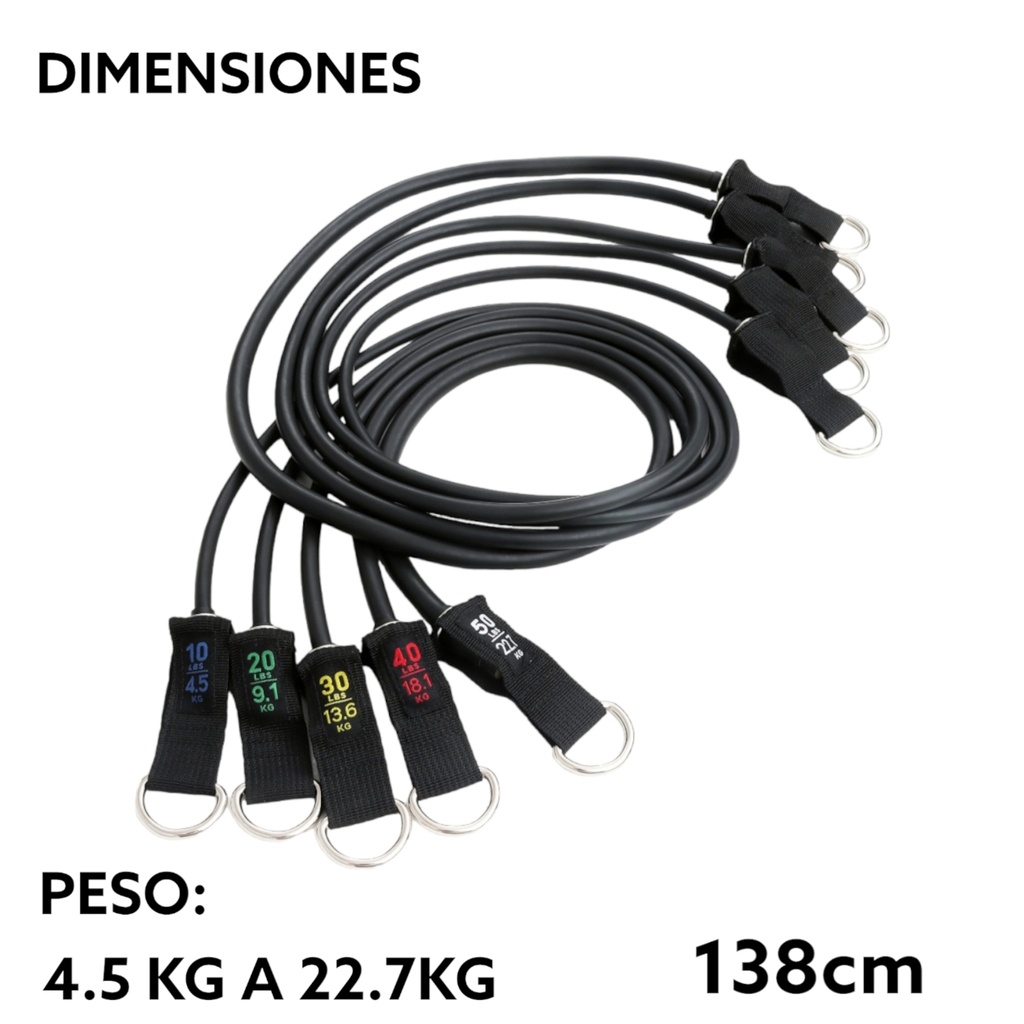 Sunny Juego de tubos de resistencia SF-NO.089-COMBO