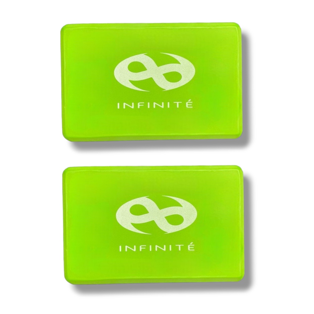 INFINITé Par de bloques de yoga color verde limón IF-BY2
