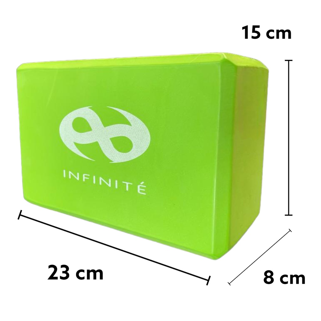 INFINITé Par de bloques de yoga color verde limón IF-BY2