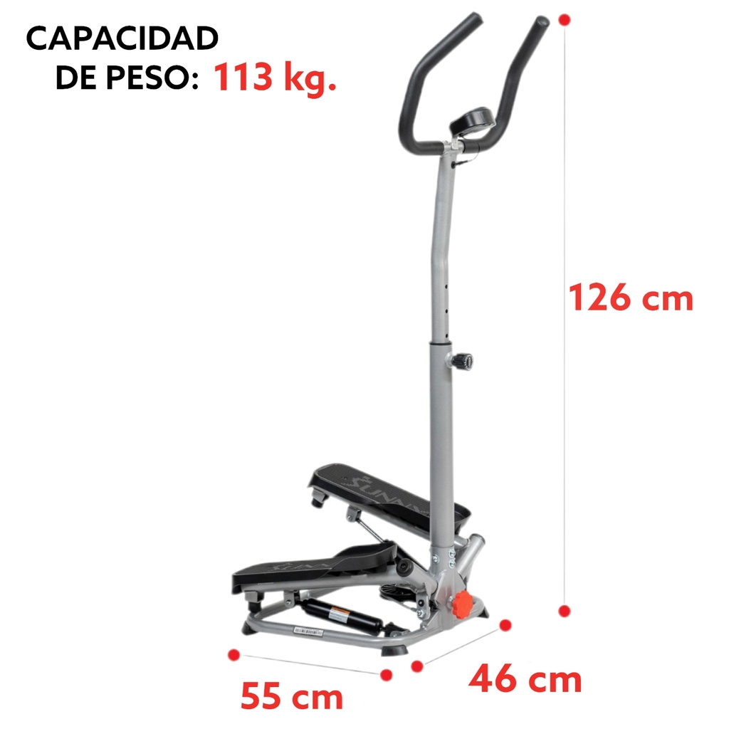 Sunny MÁQUINA PASO A PASO PARA ESCALERAS CON MANILLAR AJUSTABLE SF-S020027