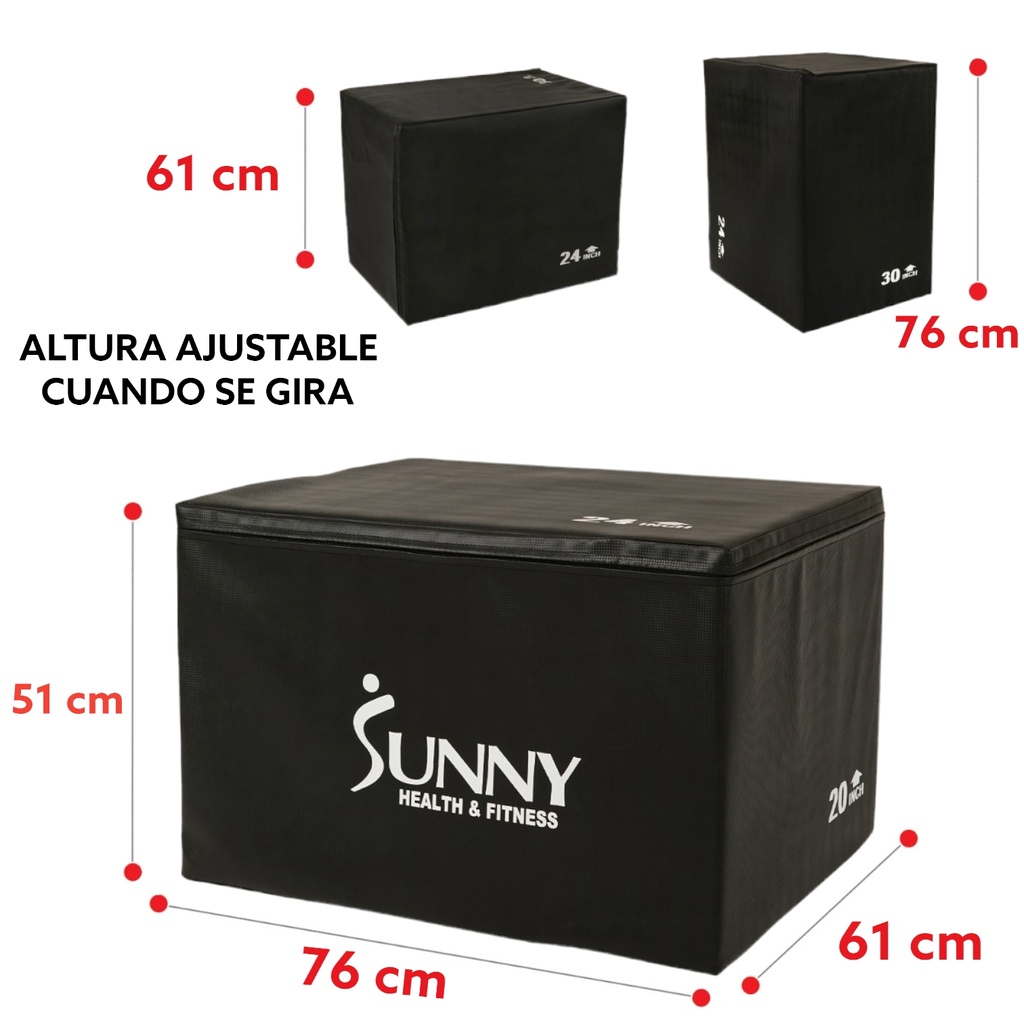 Sunny Caja pliométrica de espuma, capacidad de peso de 440 lb SF-NO.085