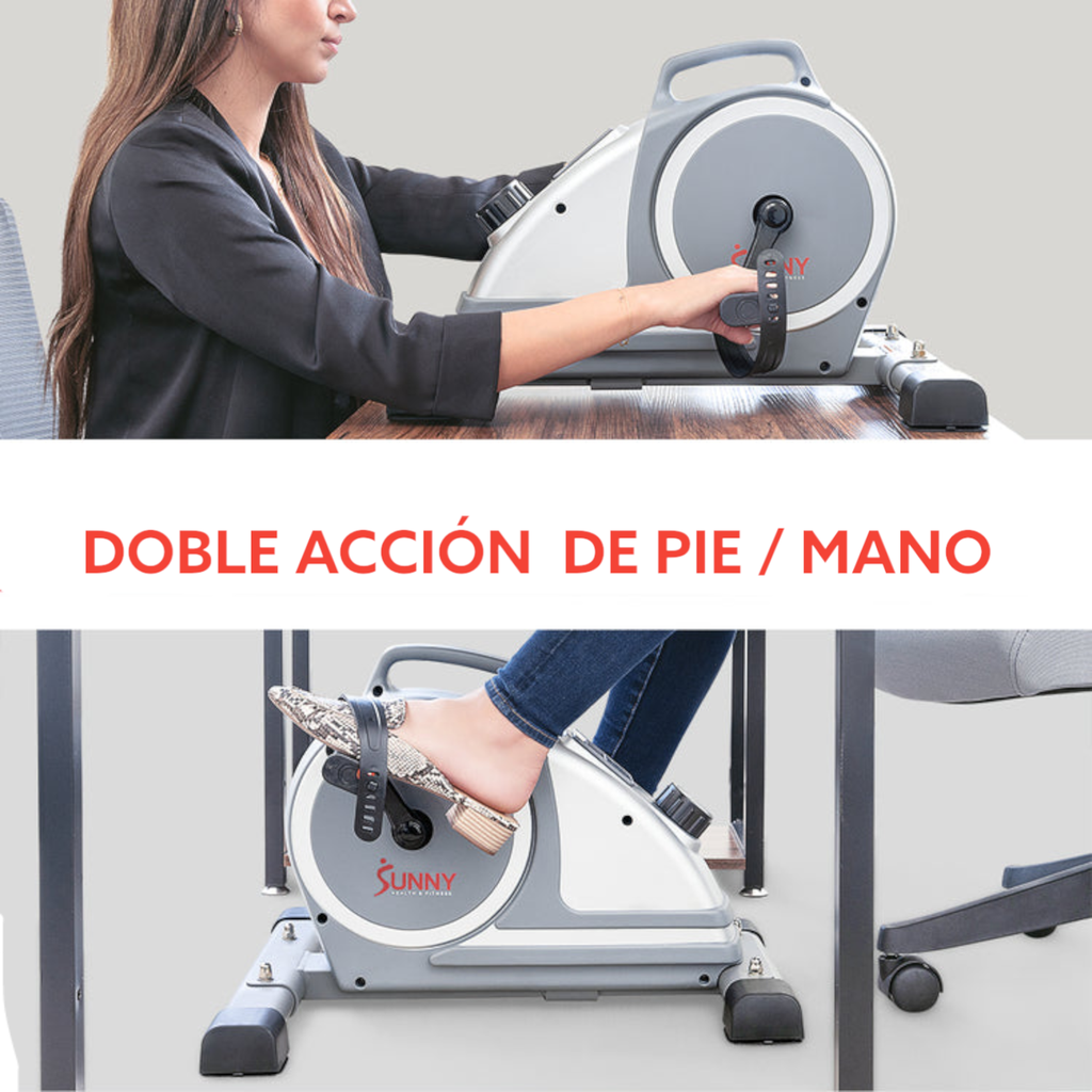 Sunny  Mini bicicleta magnetica de ejercicio con pedales para debajo del escritorio o mesa SF-B020026